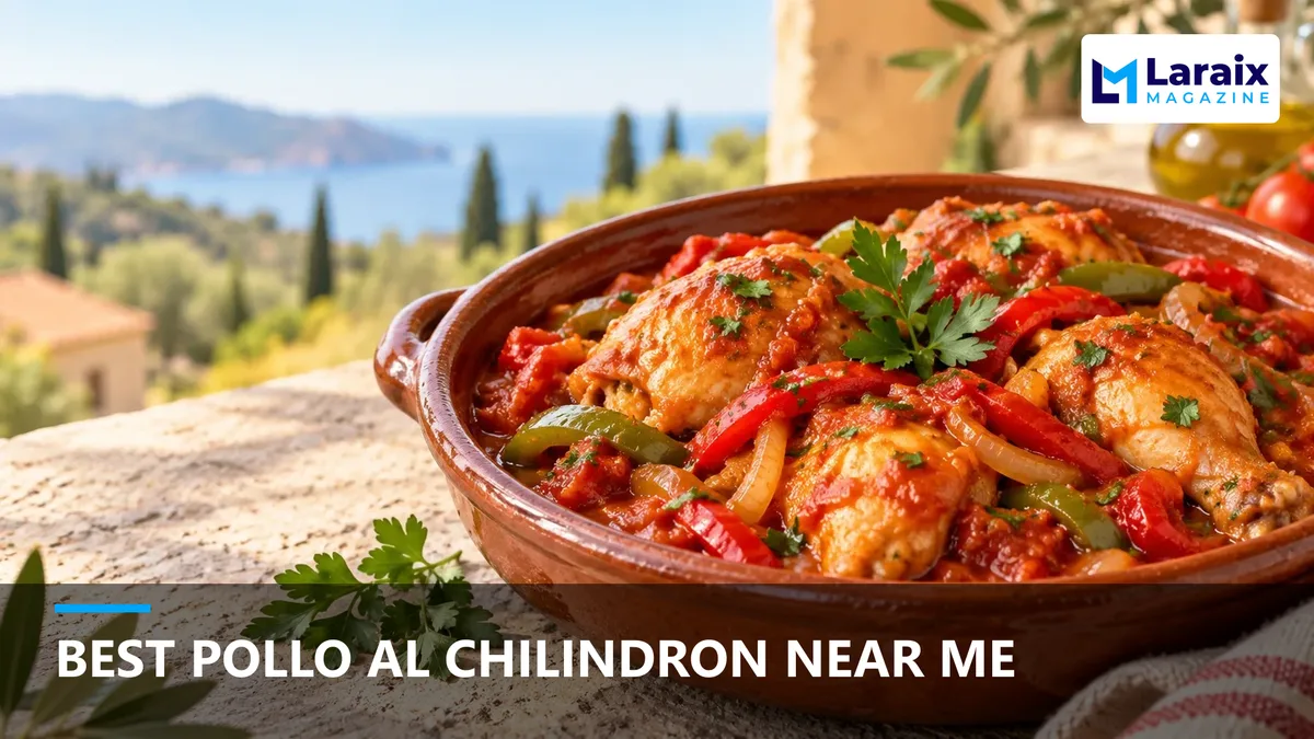 Best pollo al chilindron near me featuring traditional Spanish chicken stew with peppers and tomato sauce