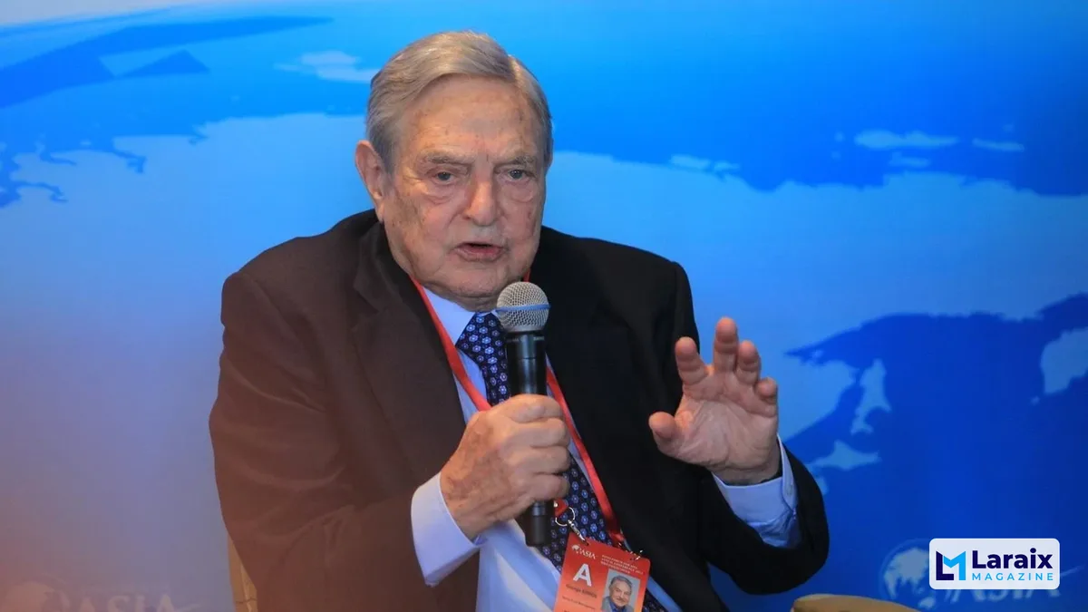 Photo of Howard D. Schultz; George Soros