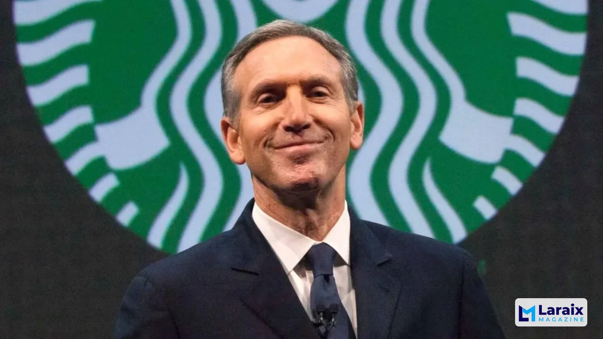 Another photo of Howard D. Schultz; George Soros